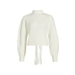 Design History Rib Knit Tie Back Sweater